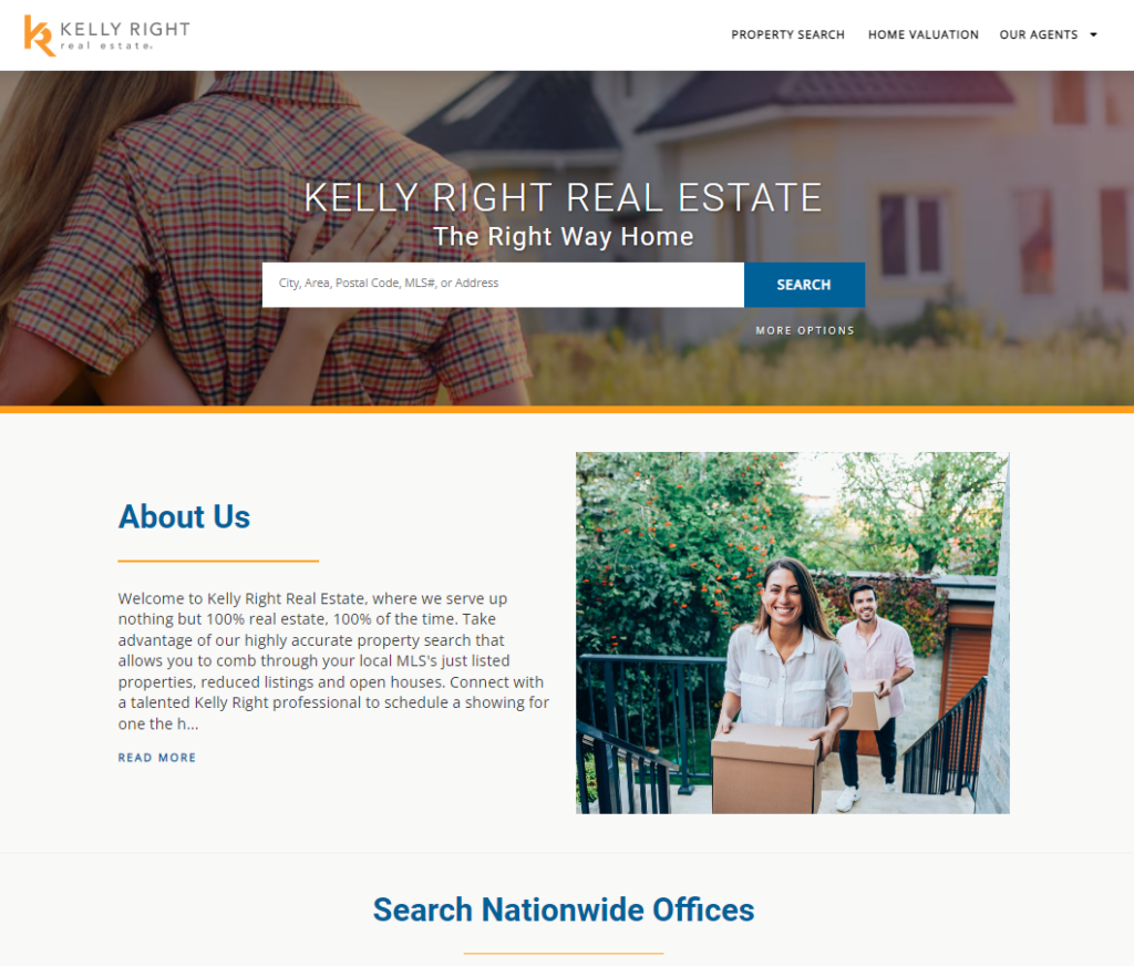 kvCORE Kelly Right Real Estate 100% Commission Brokerage